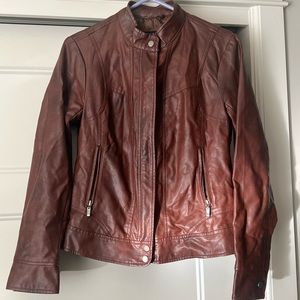 Faux leather jacket